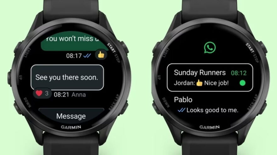 Garmin Akıllı Saatler için WhatsApp Uygulaması Resmen Kullanıma Sunuldu