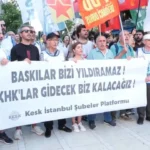 Kesk kadikoyde toplandi khklilar gorevlerine iade edilsin jepPcvEn